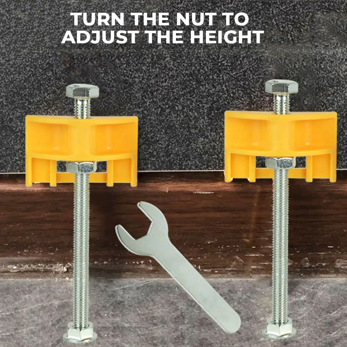 

10pcs Wall Tiles regulator Manual tile Locator Height Adjustment Positioner Leveler Ceramic Fine Thread Rising Construction Tool