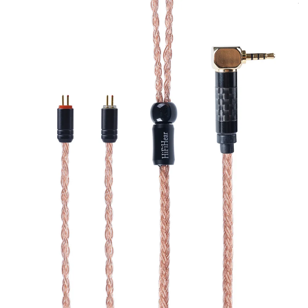 HiFiHear 16 Core коричневый позолоченный Модернизированный кабель 2,5/3,5/4,4 мм балансный кабель с MMCX/2pin разъем для KZ AS10 ZS10 ZST CCA C10
