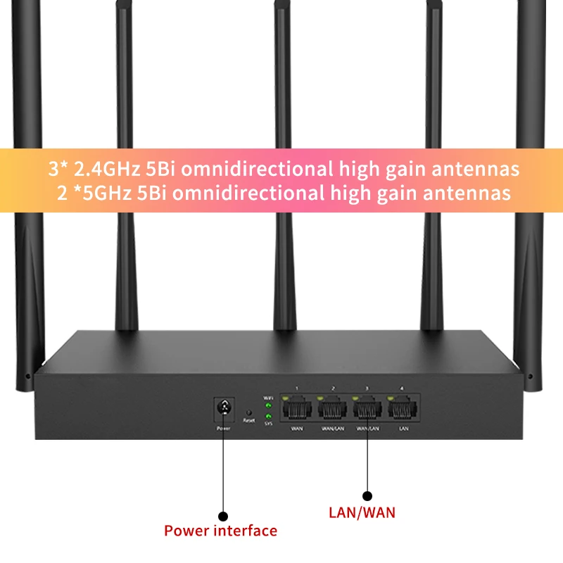 Двухдиапазонный гигабитный Беспроводной Wi Fi роутер TD W20E 1350m 11ac с 2 4G/5 0G антенной