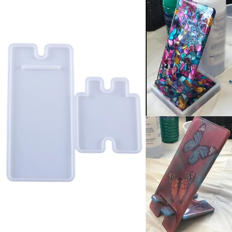 

DIY Cellphone Bracket Holder Epoxy Resin Mold Mobile Phone Stand Silicone Mould 1XCA