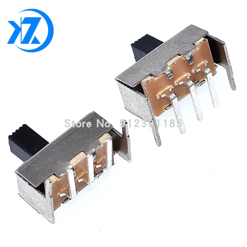 10 шт. переключатель SS12F23 SS12F23VG5 G4 G7 0 5 А 50 В 3 контакта 1P2T изогнутый под 90 градусов