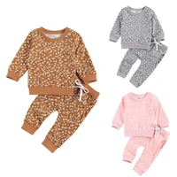 lioraitiin 0 24m newborn toddler infant baby girl autumn clothing set long sleeve floral printed top pants 2pcs outfit 3colors