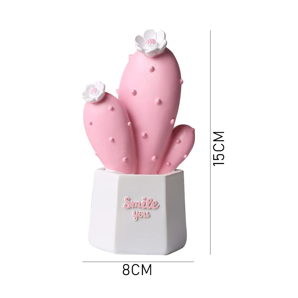

Resin Cactus Shape Statue Art Sculpture Living Room Accessories Home Decoration Living Study Room Ornament Artware
