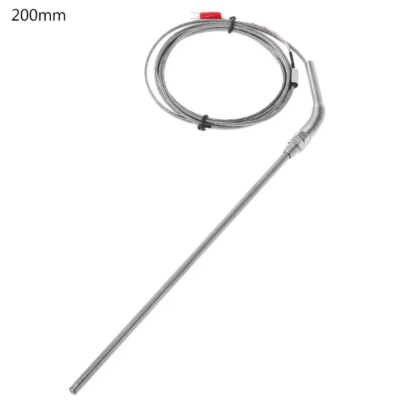 

2m K Type Thermocouple Probe 50mm/100mm/150mm/200mm Stainless Steel Thermocouple 0-400 Temperature Sensor