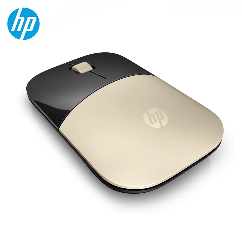 Gold Z3700 Новая оптическая беспроводная мышь hp 2,4 ГГц Z3700 Mute Slim Silent Colorful 1200 dpi для ноутбука, оригинальная мини-мыши - Цвет: Gold Z3700