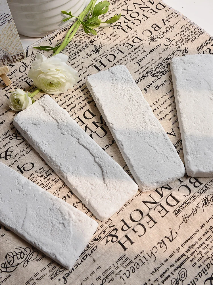 

Art Stone Background Wall Wall Brick Red Brick Nordic White Wall Tile Wall Sticker Antique Brick Outdoor Tile TZ