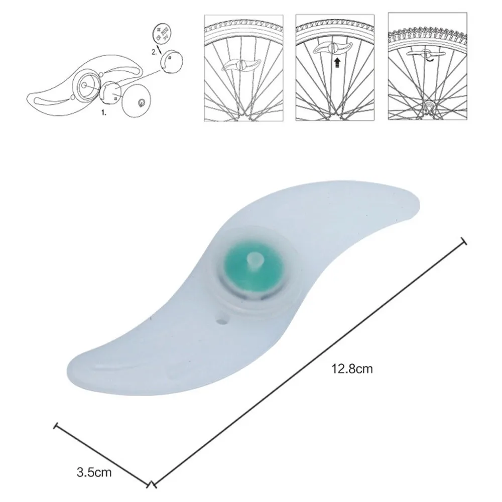 Новинка велосипедные спицы проволока шина колесо светодиодная яркая лампа