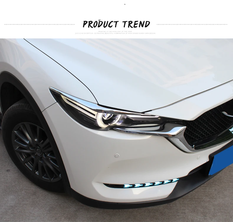 Для Mazda CX5,- передняя фара брови реснички на фары отделка внешние аксессуары ABS хром авто отделка