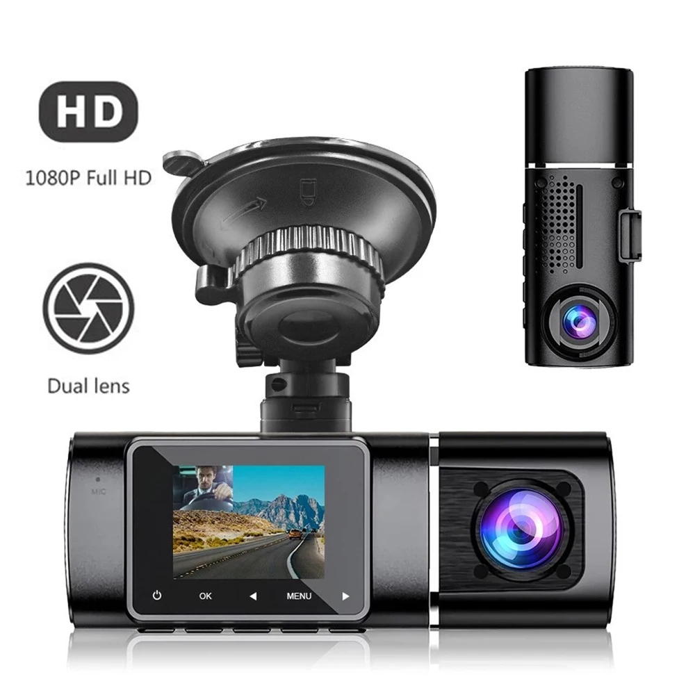Видеорегистраторы камера заднего вида Dash Cam 1080P Full HD видео Регистраторы Ночное