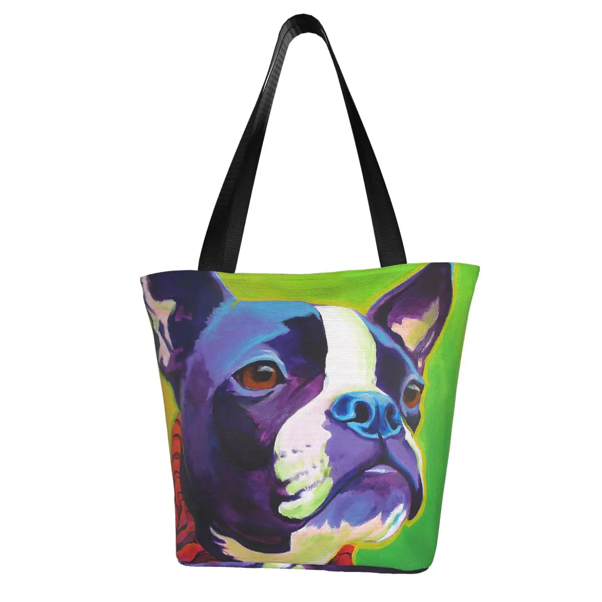 Boston Terrier - Ridley (1) Shopping Bag Aesthetic Cloth Outdoor Handbag Female Fashion Bags