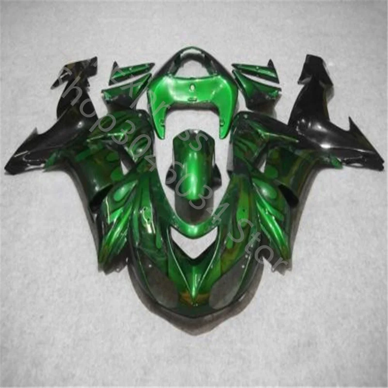 

Обтекатель для мотоцикла Kawasaki NINJA ZX 10R 06-07 ZX-10R ZX10R ZX 10 R 2006 2007, зеленый, черный, литье под давлением
