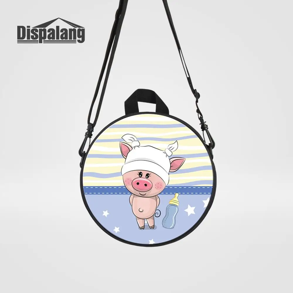Backpack39 Dispalang новые Мультяшные детские сумки-мессенджеры с принтом лисы для девочек милые животные круглые Rugtas детские мини сумки через плечо - Цвет: Backpack39