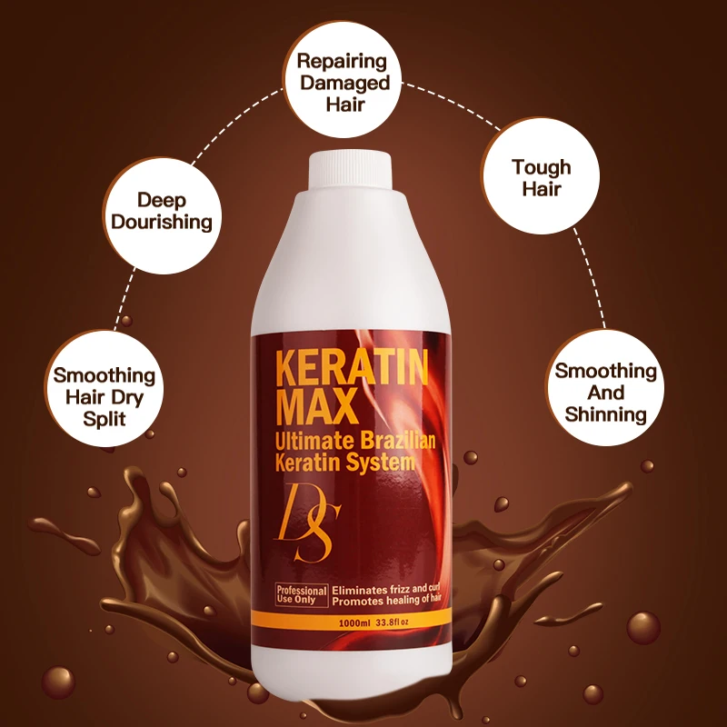2 шт. лучший комплект бразильского кератина лечение 8% формалина + 500 мл очищающий