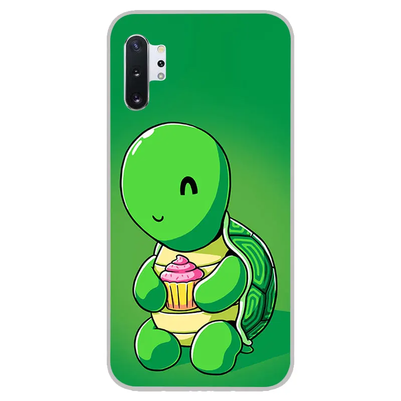 cartoon tortoise Matte Silicone Case For Samsung galaxy Note 10 pro 9 8 A90 A70 A60 A50 A40 A30 A10 M40 M30 M20 M10 cover |