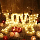 Светильник лампа в виде букв алфавита, ночсветильник с цифрами, декор для вечерние ринки, свадьбы, дня рождения, Рождества, декор для невесты на юбилей