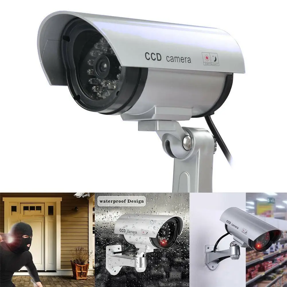 Пустышка камера безопасности CCTV наружная Водонепроницаемая эмульсионная манок IR wifi красный светодиод видео поддельная камера наблюдения