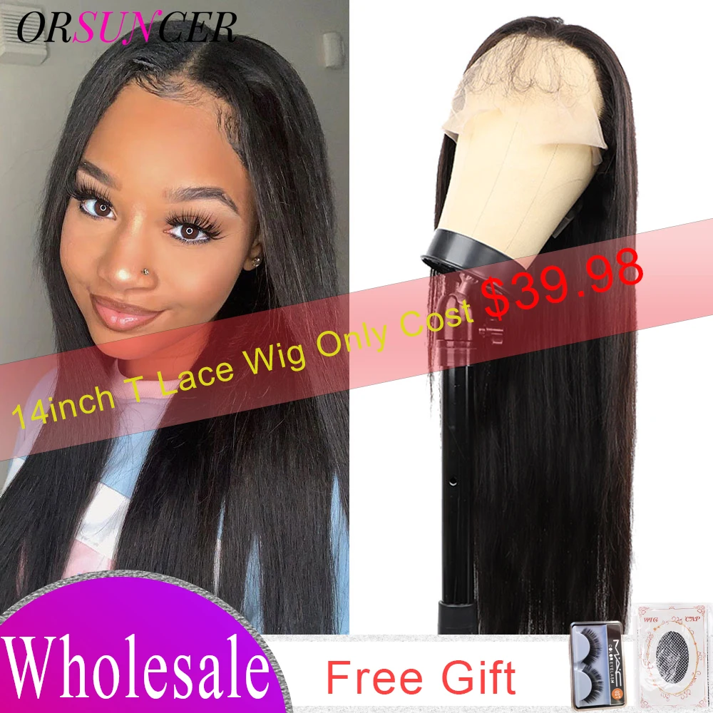 

Дешевый Прозрачный передний парик из человеческих волос, искусственные прямые индийские человеческие волосы, предварительно выщипанные п...