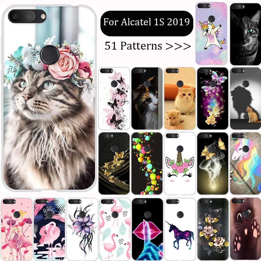 Чехол для Alcatel 1 S 2019 5024d задняя крышка из ТПУ чехол силиконовый s телефона|Бамперы| |