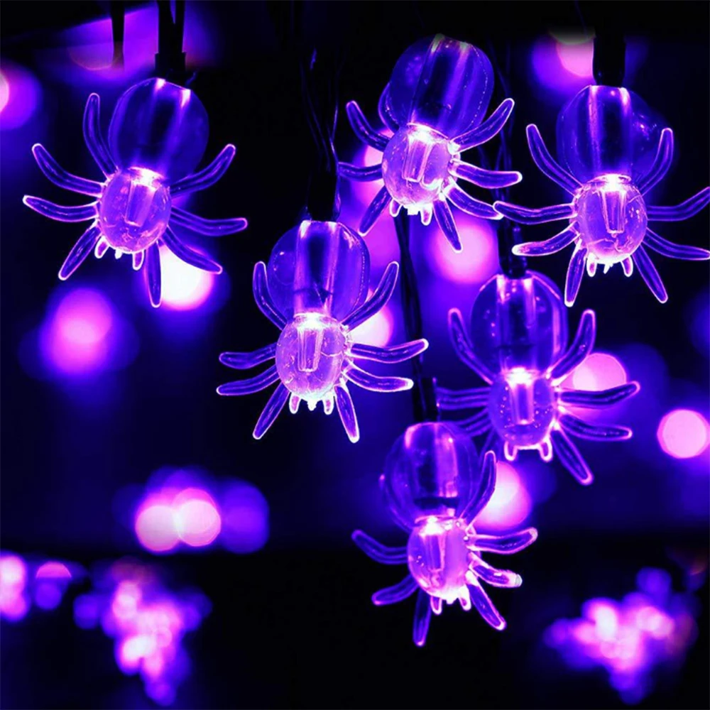 Хэллоуин паук светодиодный светильник на батарейках декоративный s ghost номер