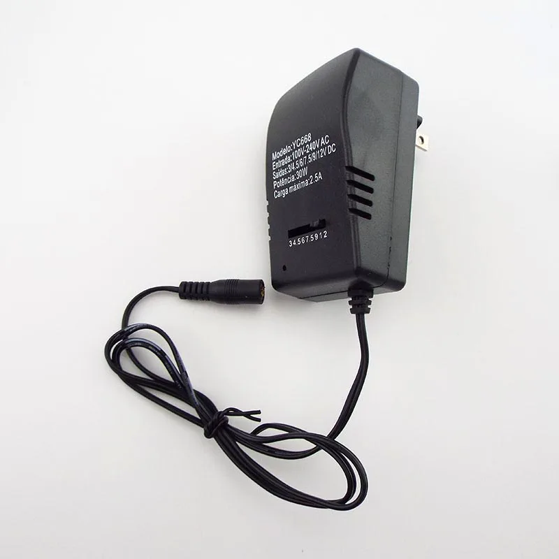 AC DC 3V 4 5 V 5V 6V 7 9V 12V Мощность Зарядное устройство питания адаптер разъем 30 Вт 2.5A