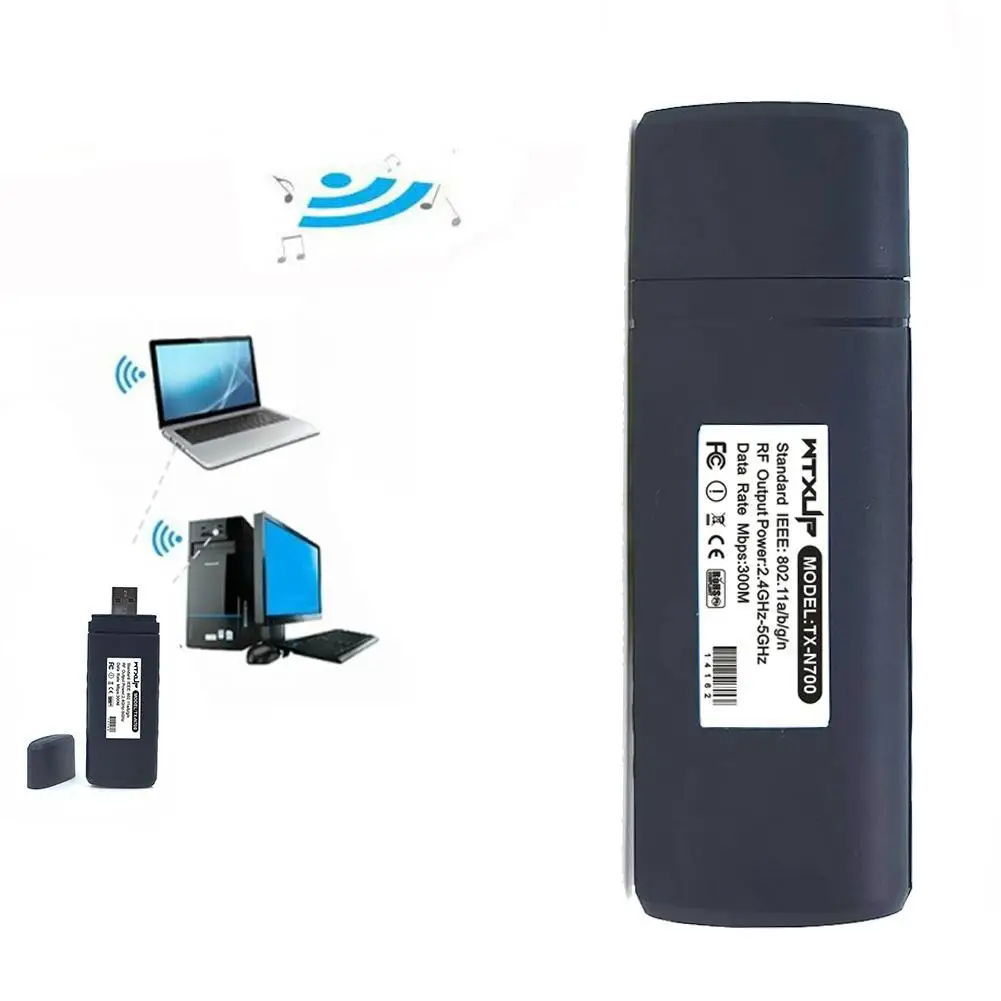 

Audio Receiver Pc Wireless Network Card Hdmi Adapter Samsung Usb 5g Band Network 300mbps Adapter Card Dual Wireless Tv For T7S3