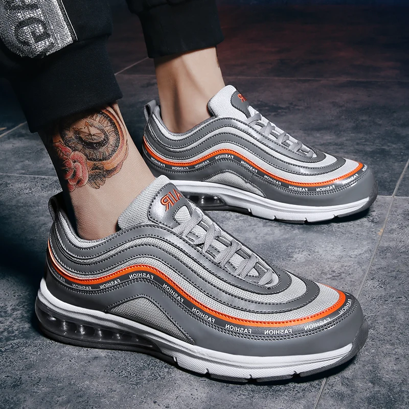 Air Cushion Thick Sole Platform Sneakers Men Vulcanize Shoes Man Mixed Color Chunky Dad Shoes Men Trainers Creepers Loafers