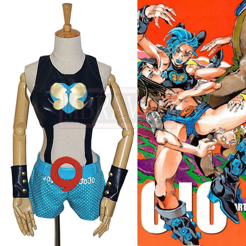 Костюм для косплея Джоджо Невероятные приключения йолине кудзё униформа на