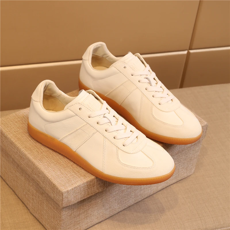 

Explosive Style Light Luxury Shoes Full Leather Inside and Outside Men's Casual Shoes Outdoor Sneakers Fashion Flat Shoes *