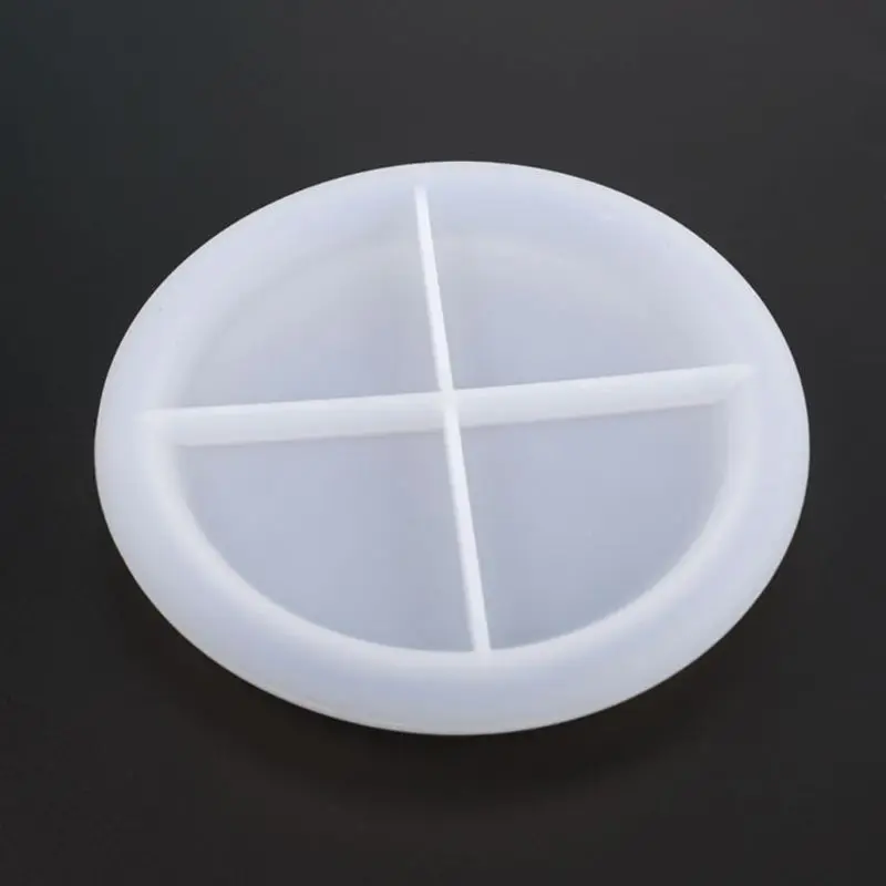 

95AB Silicone Crystal Epoxy Resin Mold Round Saucer Coaster Mat Casting Mould Handmade DIY Crafts Jewelry Making Tools