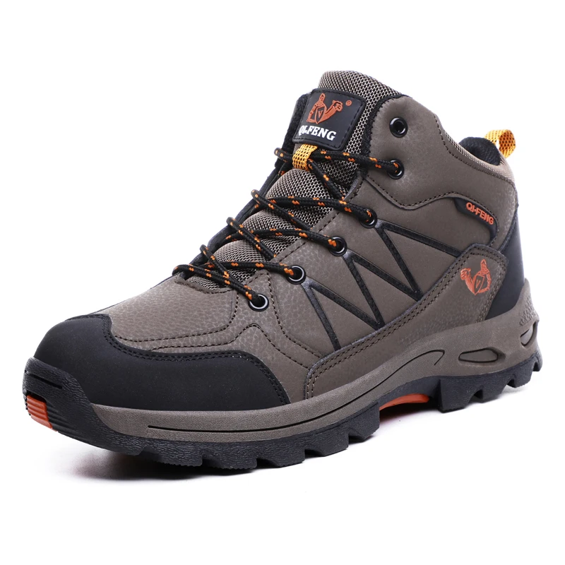 Мужские Теплые ботильоны на меху Черные резиновой подошве обувь для зимы 45 46 47 2019