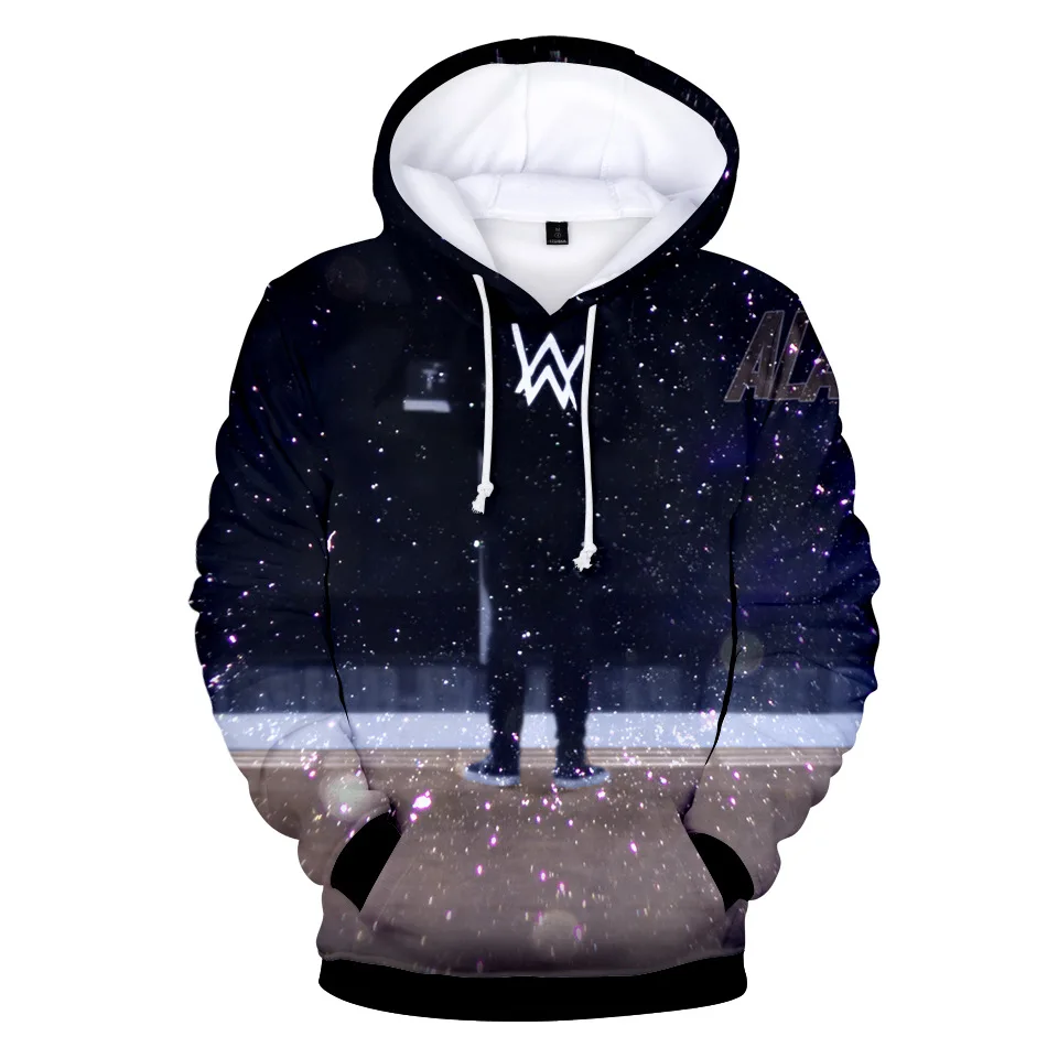 Стиль Alan Walker электронная музыка Tiancai Allen Walker сопутствующие товары осенняя одежда 3D цветная печать Толстовка