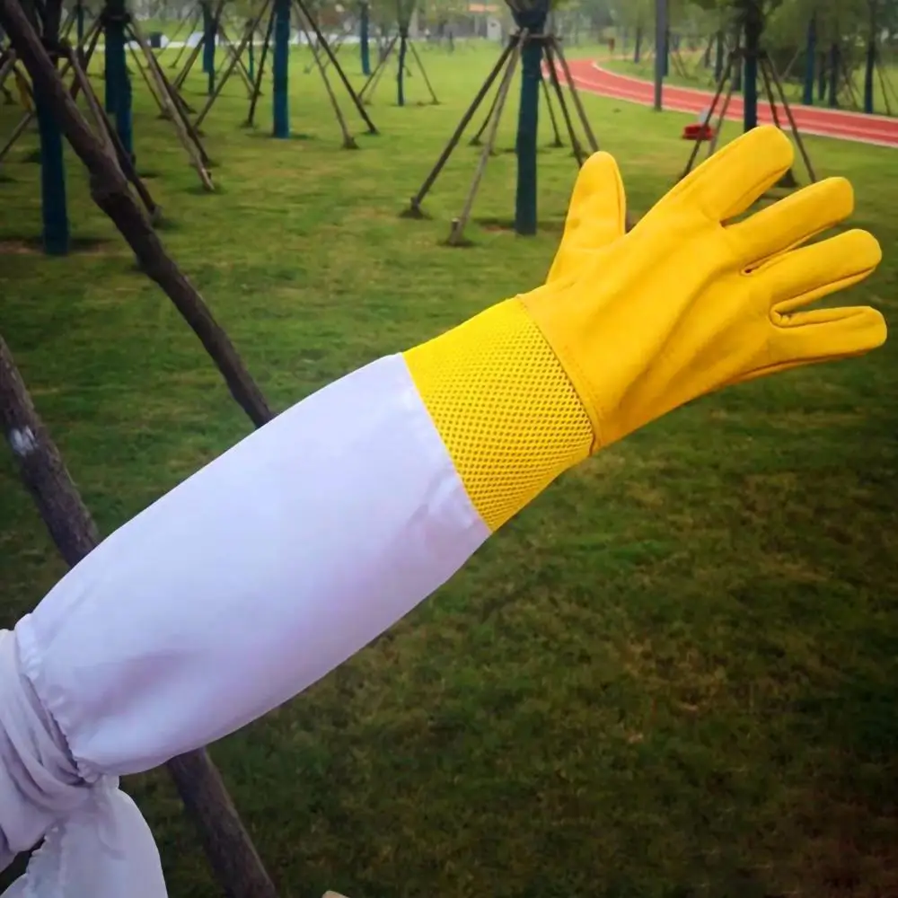 Пчеловодческие перчатки из козьей кожи пчеловодство с отверстиями длинными