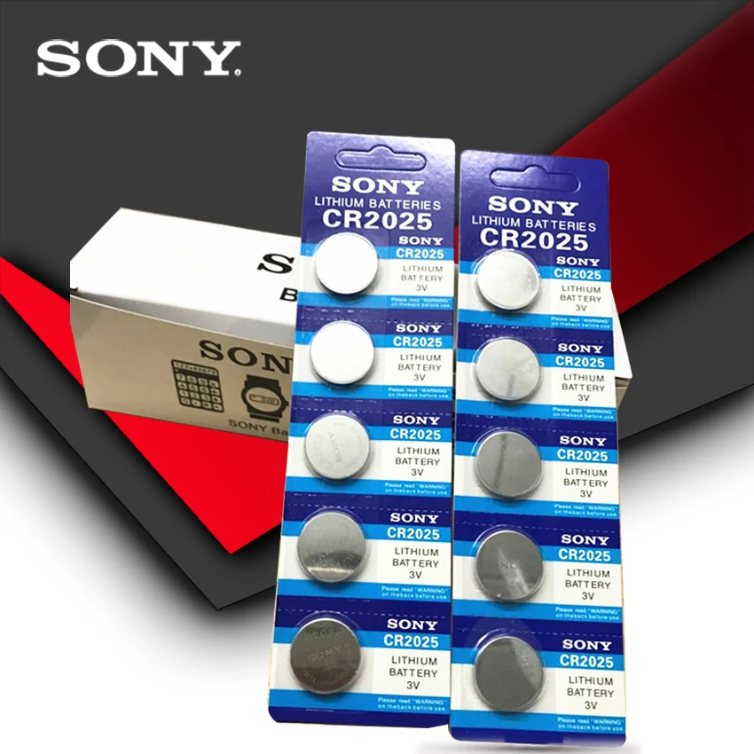 Батарейки SONY cr2025 кнопочные Литиевые 3 в для часов калькуляторов веса |