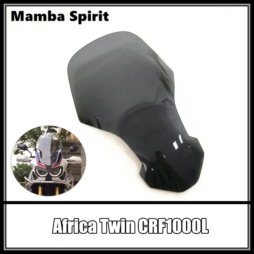 CRF1000 L Motorcycle Accessories Windshield Black and Transparent FOR Honda CRF1000L Africa Twin