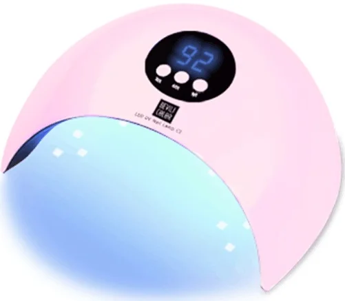 Pink C3 24 Вт лампа для ногтей USB Портативная Сушилка для ногтей светодиодный светильник для ногтей для всех гелей для лака автоматический сенсорный ЖК-дисплей маникюрный светильник - Цвет: Pink