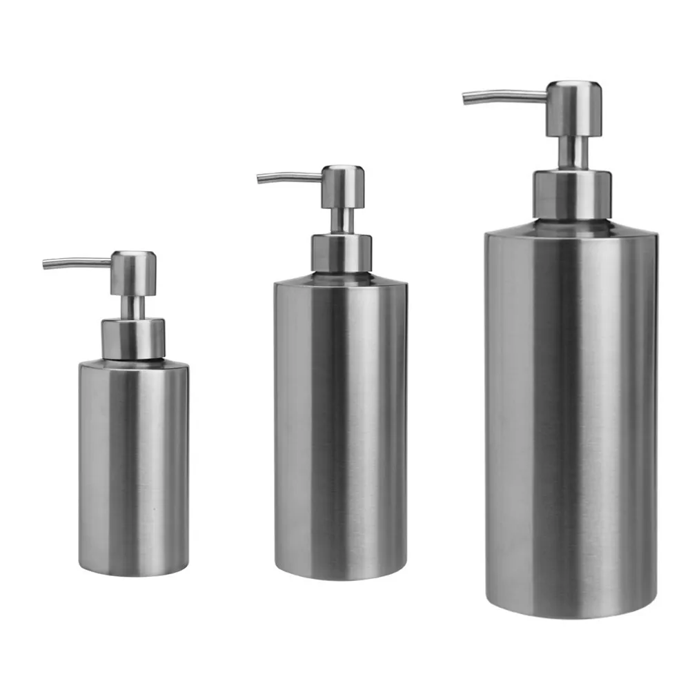 

liquid soap dispenser bottle gel bottle 304 stainless steel Kitchen Bathroom Lotion Pump 250ml350ml550ml