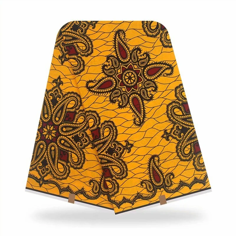 

Original Wax 100% Cotton Fabrics African Wax Print Fabric Latest Wax Fabric 6 Yards Per Piece Nigerian Fabric XB625