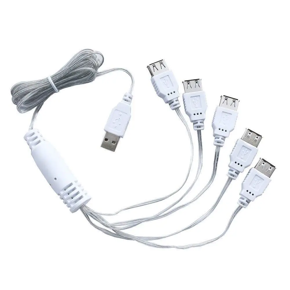 Неоновые и цифровые лампы для праздничных огней 1 USB 5 кабель дня рождения свадьбы
