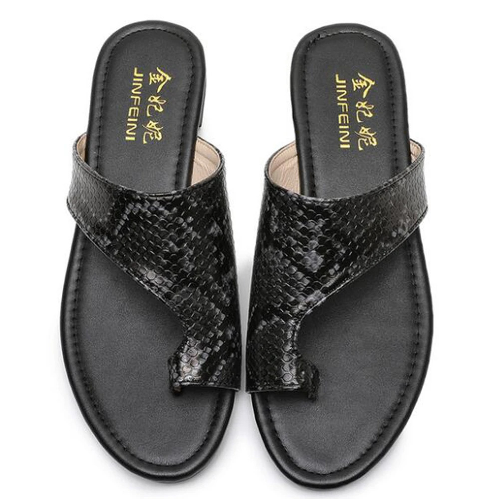 

new Women Snake pattern slippers flats Shoes women Sandals Clip Toe Summer Beach Shoes ladies flip flops sandales femme hy162