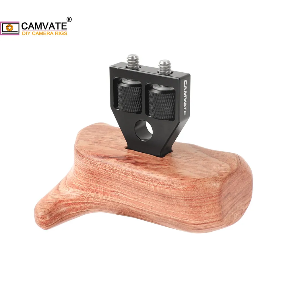 Деревянная Левая рукоятка CAMVATE с разъемом из алюминиевого сплава