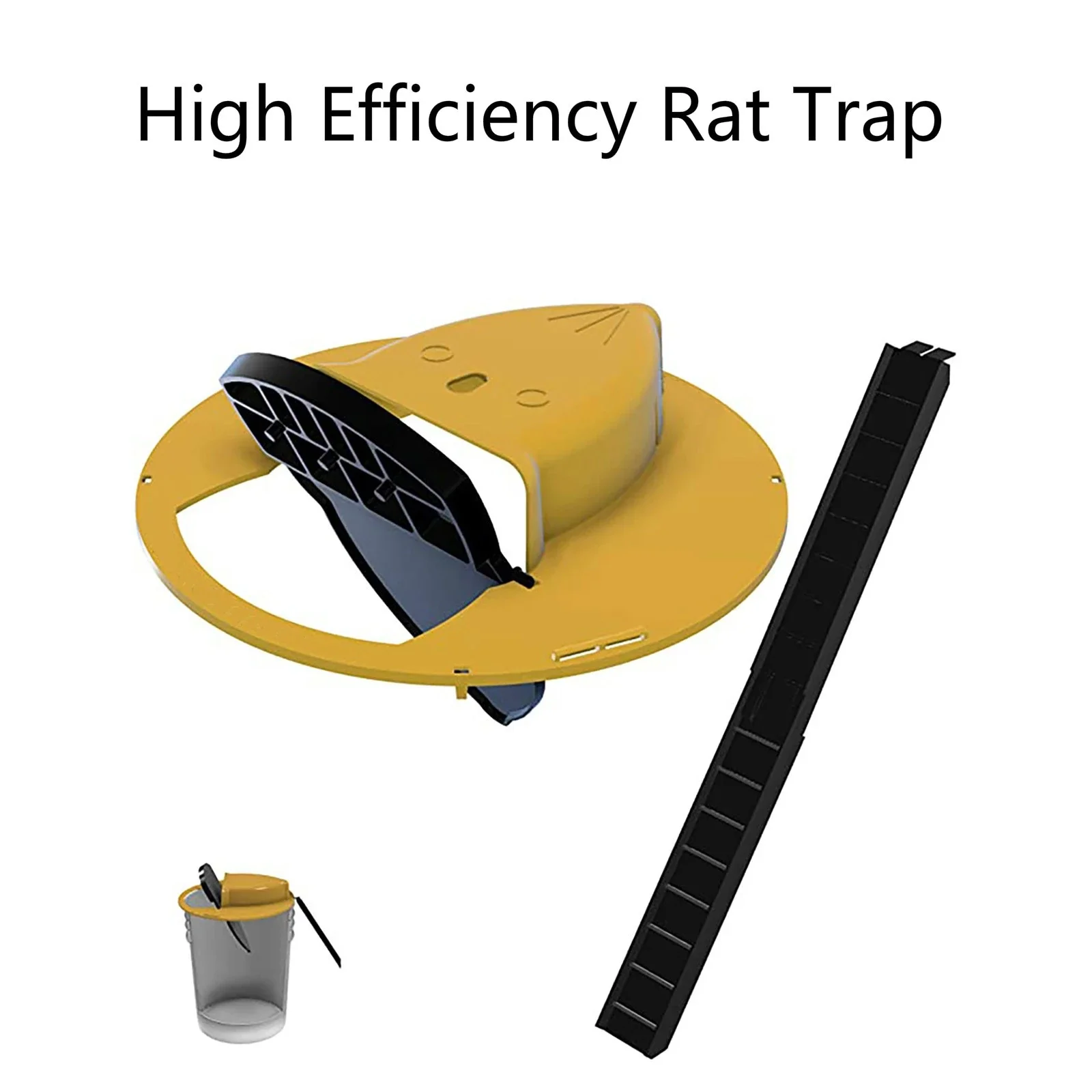 

Reusable Smart Flip and Slide Bucket Lid Mouse trap Humane Or Lethal Trap Auto Reset Rat Door Style Multi Catch Dropship