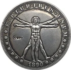 Никелевая монета Хобо 1890-CC, США, доллар Моргана, тип копии 108