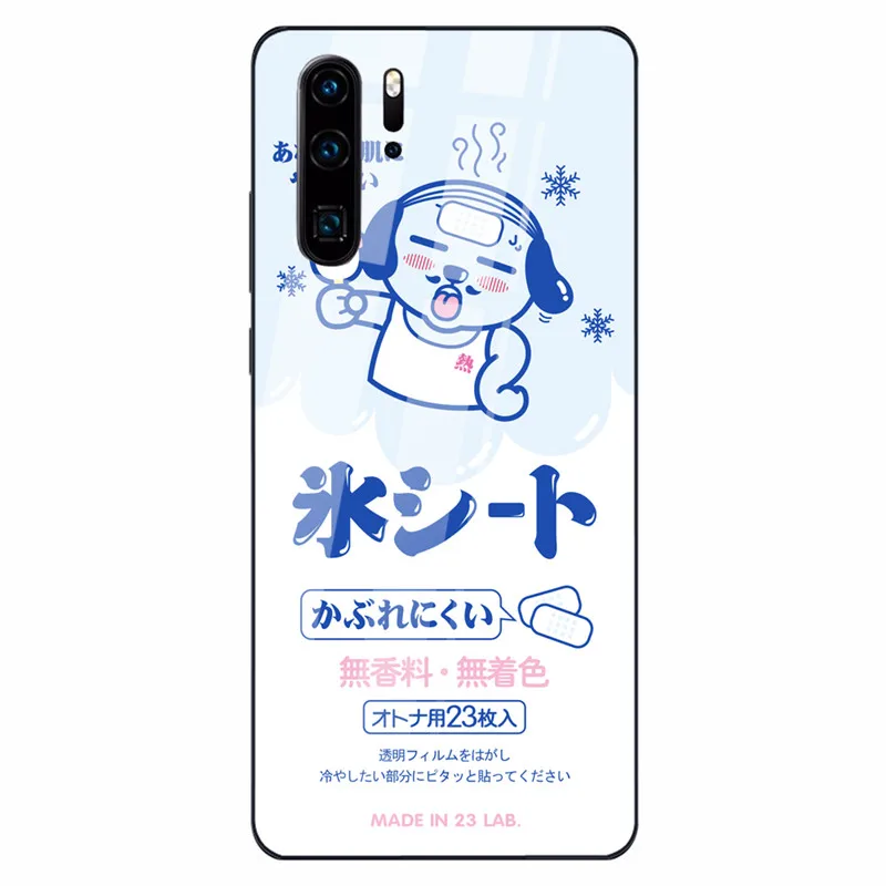 Чехол для huawei mate P30 mate 20 P20 Lite глянцевый чехол из закаленного стекла для телефона для Nova 3 Honor 9 10 Lite 8X MAX чехол с забавным рисунком - Цвет: 04