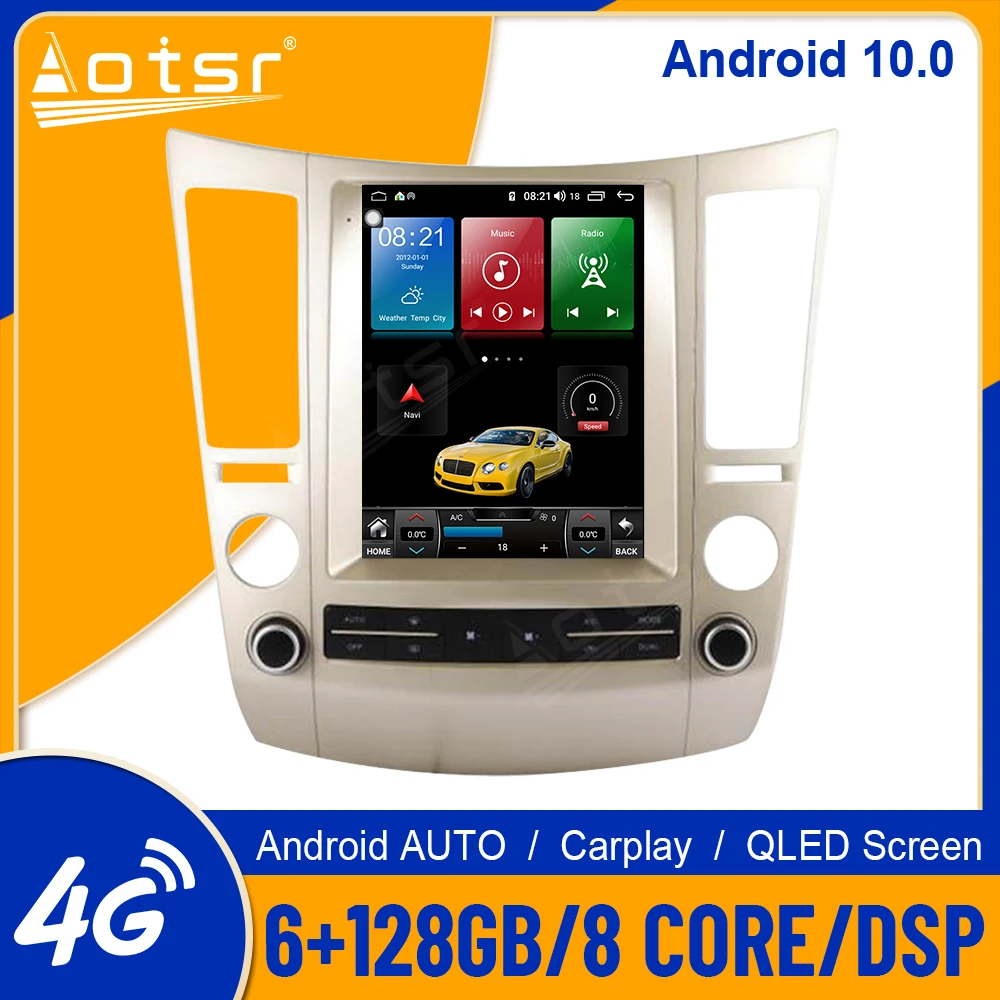 

6+128GB For Hyundai Veracrus Radio Android10.0 Tesla Style Screen Car Multimedia Player GPS Navigation Auto Stereo Carplay DSP