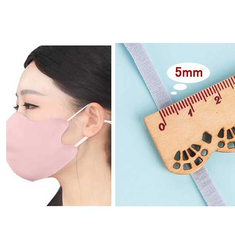 

200 Pcs DIY Braided Elastic Band Cord Knit Band Sewing DIY Mask Material