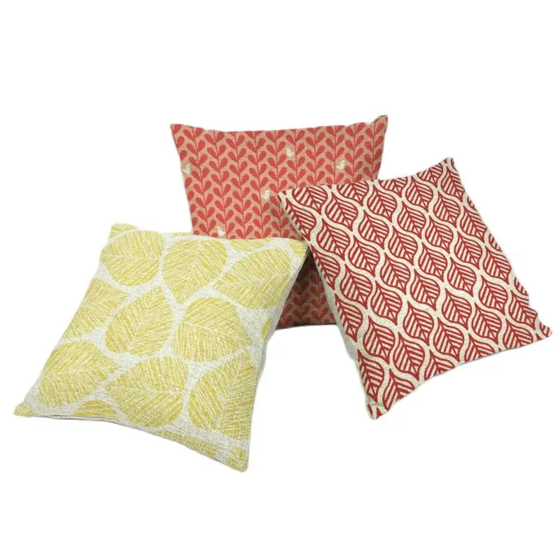 Простой стиль Подушка 45*45 см геометрическая мозаика схема листья торговый центр