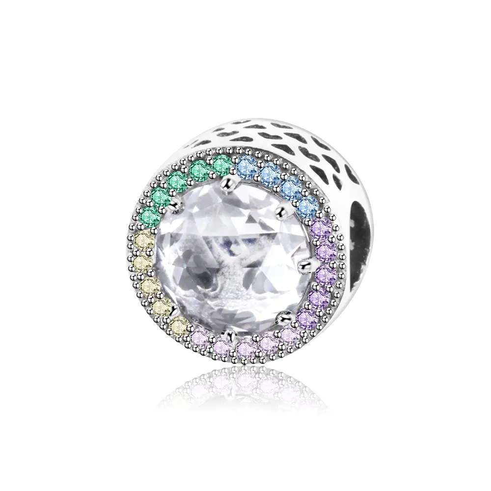 Женский браслет из серебра 925 пробы с подвеской|beads fit|original pandoraoriginal pandora charms |