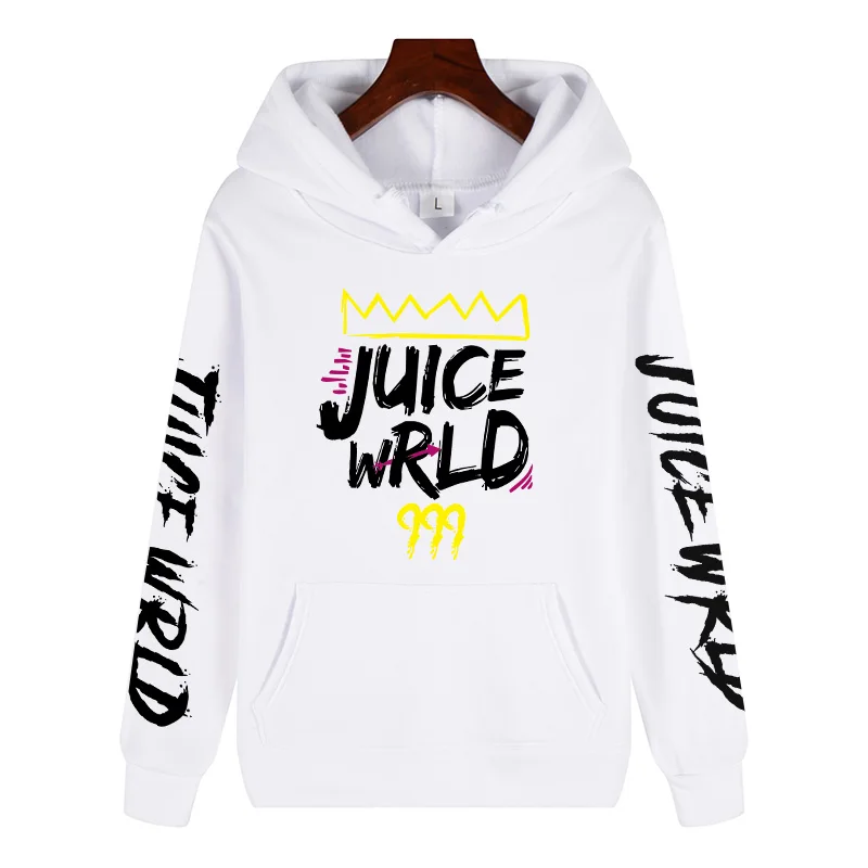 2020 черно белые красные толстовки J UICEWrld с капюшоном juice wrld juicewrld ловушка рэп Радуга