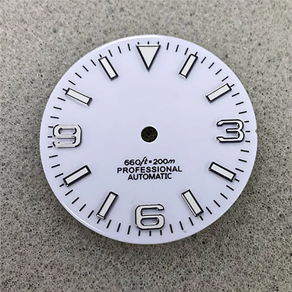 Циферблат часов Модифицированная поверхность для дайвинга зеленый светящийся