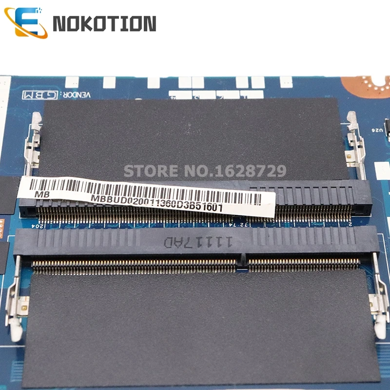 NOKOTION для acer aspire 5830TG 5830T 5830 Материнская плата ноутбука MBRHK02001 MB. RHK02.001 P5LJ0 LA-7221P HM65 DDR3 GT540M 1 Гб